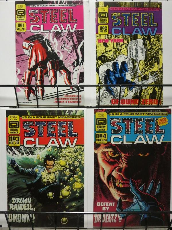 STEEL CLAW (1986 F/Q) 1-4 WITCHBLADE TYPE CHARACTER!