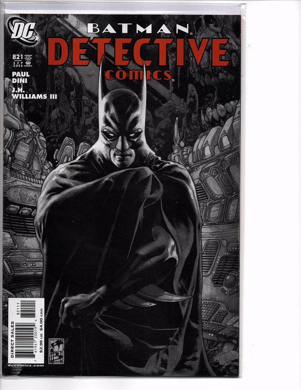 DC Comics Detective Comics #821 Batman; Paul Dini Story Simone Bianchi Cover