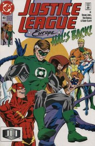 Justice League Europe #40 VF/NM; DC | save on shipping - details inside