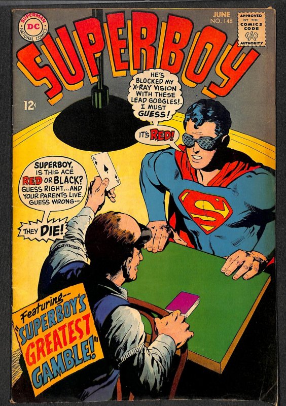 Superboy #148 VG+ 4.5 DC Comics Superman