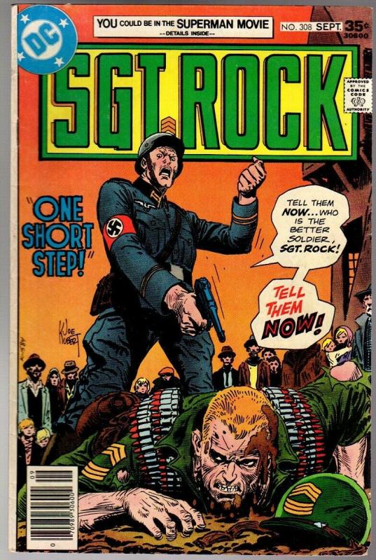 SGT ROCK 308 VG+   Sept. 1977