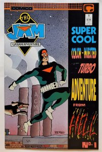 Jam Super Cool Color-Injected Turbo Adventure from Hell #1 (1988, Comico) VF