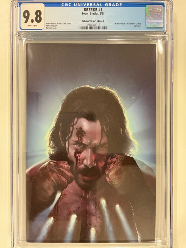 BRZRKR #1 Cover T (2021) CGC 9.8