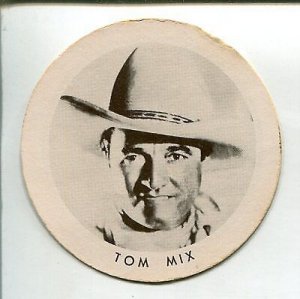 Tom Mix Dixie Cup Lid 1940's-2 1/4-VG