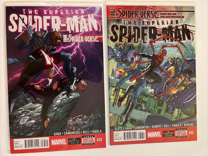 Superior Spider-Man #32 & #33 Edge Of Spider-Verse 1st Inheritors Karn Marvel 