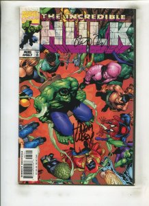 INCREDIBLE HULK #467 (9.0) SIGNED BY ADAM KUBERT & PETER DAVID!! 1998