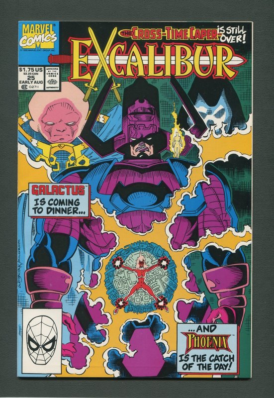 Excalibur #25  /  8.5 VFN+  August 1990