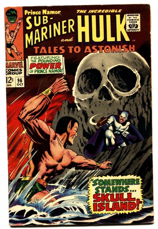 TALES TO ASTONISH #96 comic book -HULK/SUB-MARINER-1967 FN-