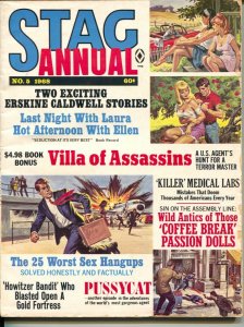 Stag Annual #5 1968-Atlas-early Pussycat-Bill Ward-cheesecake-pulp thrills-VG-