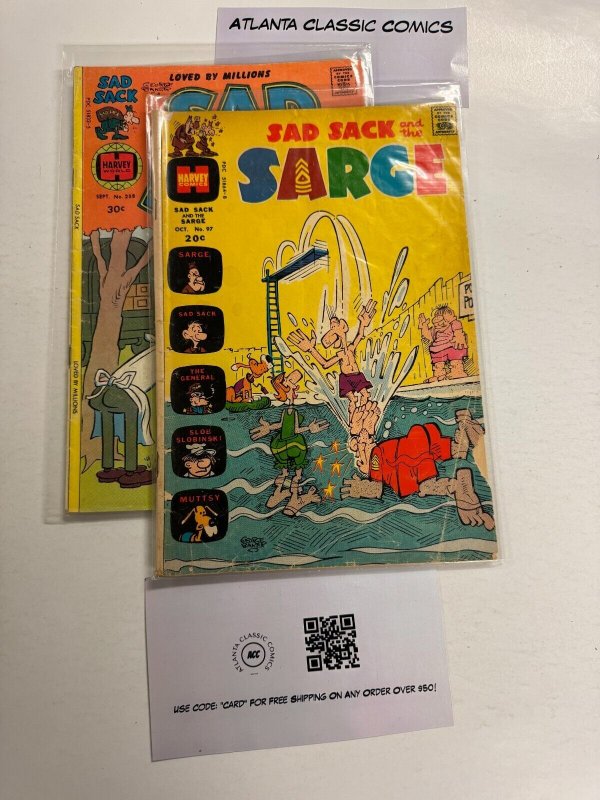 2 Sad Sack Harvey Comic Books # 97 258 101 CT8