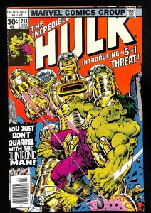The Incredible Hulk #213 (1977)