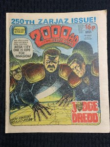 1982 Feb 6 2000 A.D. JUDGE DREDD #250 VG+ 4.5 The Apocalypse War