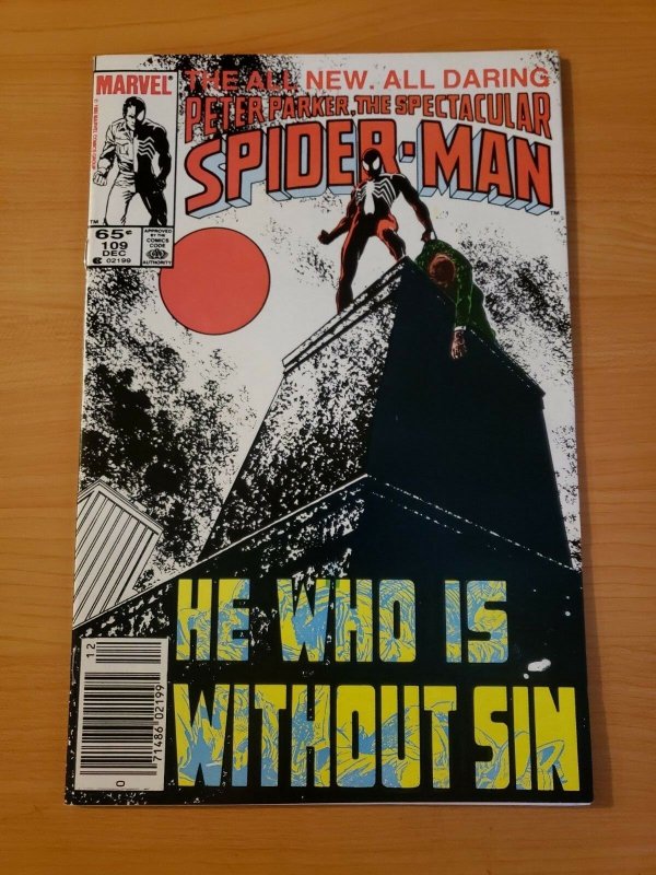 Spectacular Spider-Man #109 Newsstand Edition ~ NEAR MINT NM ~ 1985 Marvel