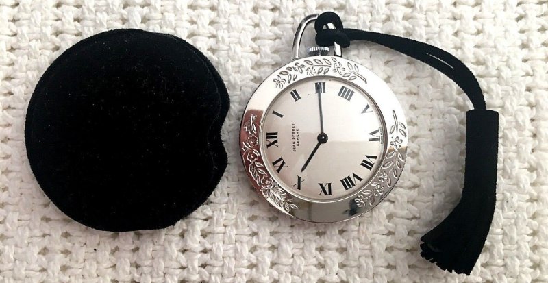 RARE Jean Perret SILVER DOLLAR Pocket Watch (w/cover) - CHECK THE PICS!!!