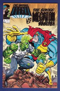  SAVAGE DRAGON VS MEGATON MAN #1, NM+, Gold Foil, Don Simpson, Image,1993