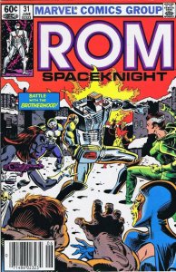 Rom #31 (Newsstand) GD ; Marvel | low grade comic Spaceknight Rogue Mystique Bil