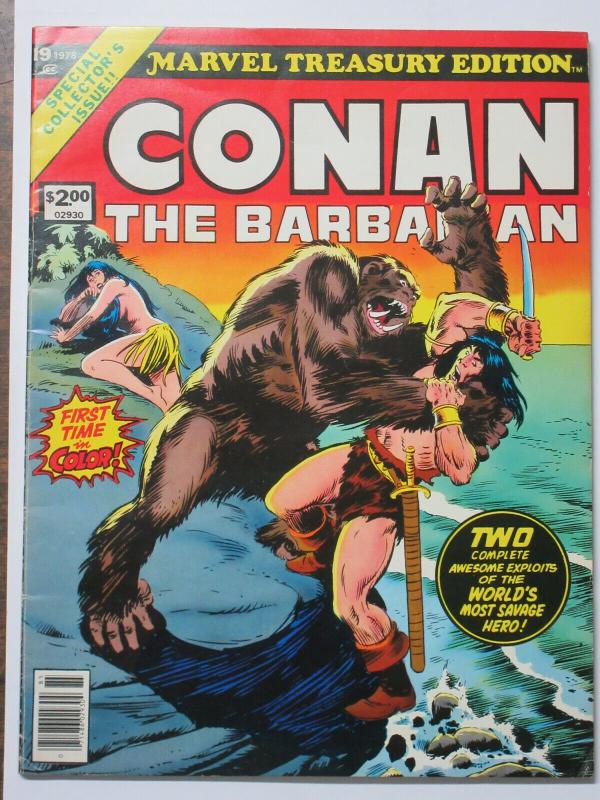 Marvel Treasury Edition Bronze Age Lot of 4 Complete Conan the Barbarian Deluxe!