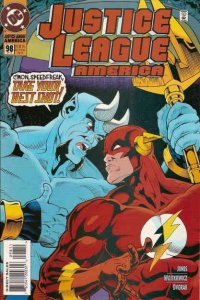 Justice League America #98 FN ; DC | Blue Devil the Flash