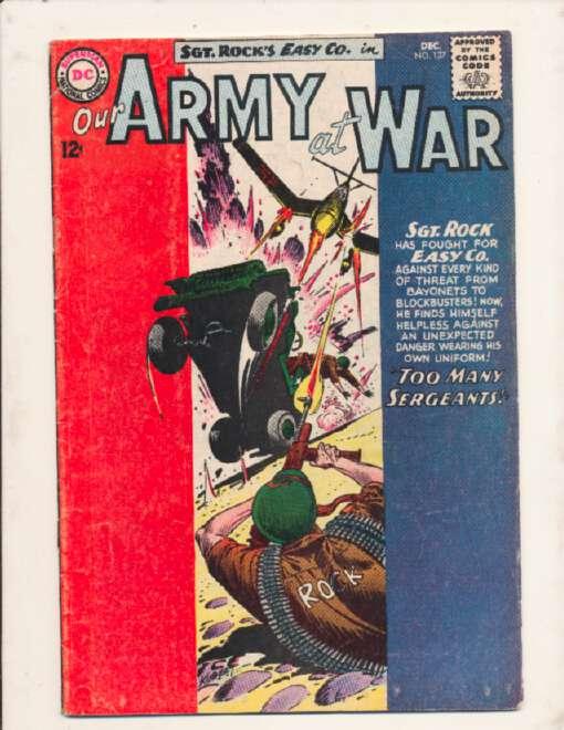 Our Army at War (1952 series) #137, VG (Actual scan)