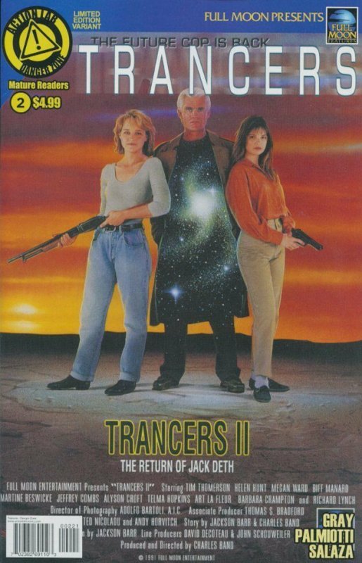Trancers 2 (Of 3) Movie Poster Variant Comic Book 2015 Action Lab