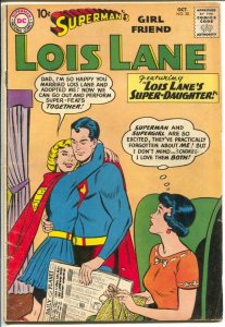 Superman's Girl Friend Lois Lane #20 1960-DC-Supergirl appears-spanking-VG