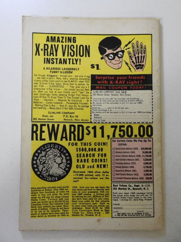 Fantastic Four Annual #3 (1965) VG Cond 1/2 in spine split, bug chew on spine