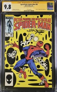 Spectacular Spider-Man (1985) # 99 (CGC 9.8 SS) Signed Al Milgrom * Marvel