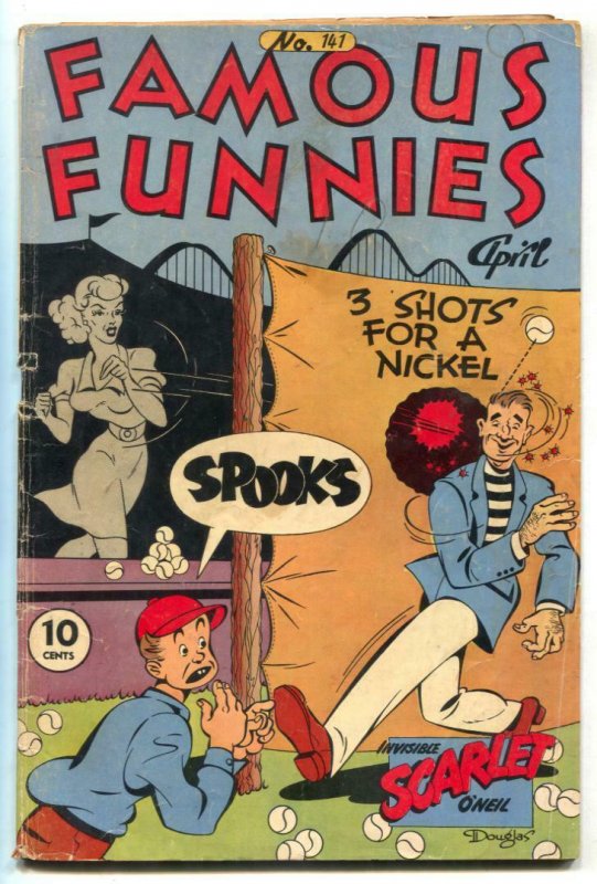 Famous Funnies #141 1946- Invisible Scarlet O'Neil- Buck Rogers VG