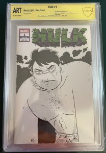 Hulk #1 2022 Kyle Starks Hulk Sketch CBCS Slab Art GB02