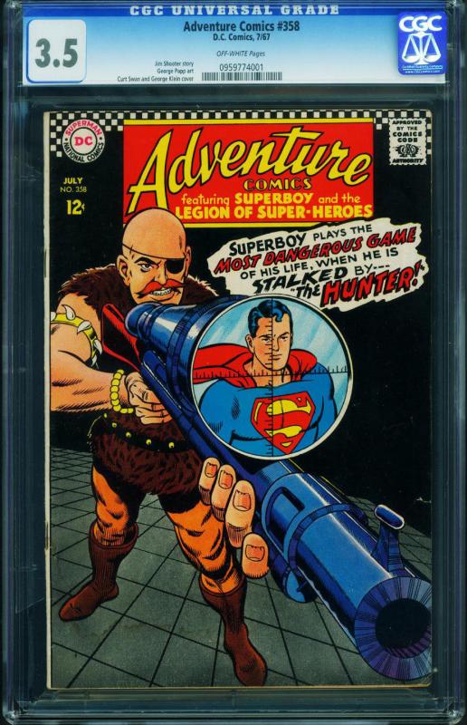 ADVENTURE COMICS #354 CGC 3.5 1967-SUPERBOY- 0959774001