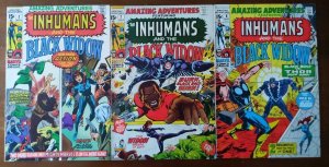 Amazing Adventures #3 7 & 8 - Lot Black Widow Inhumans Mandarin Black Bolt Thor 