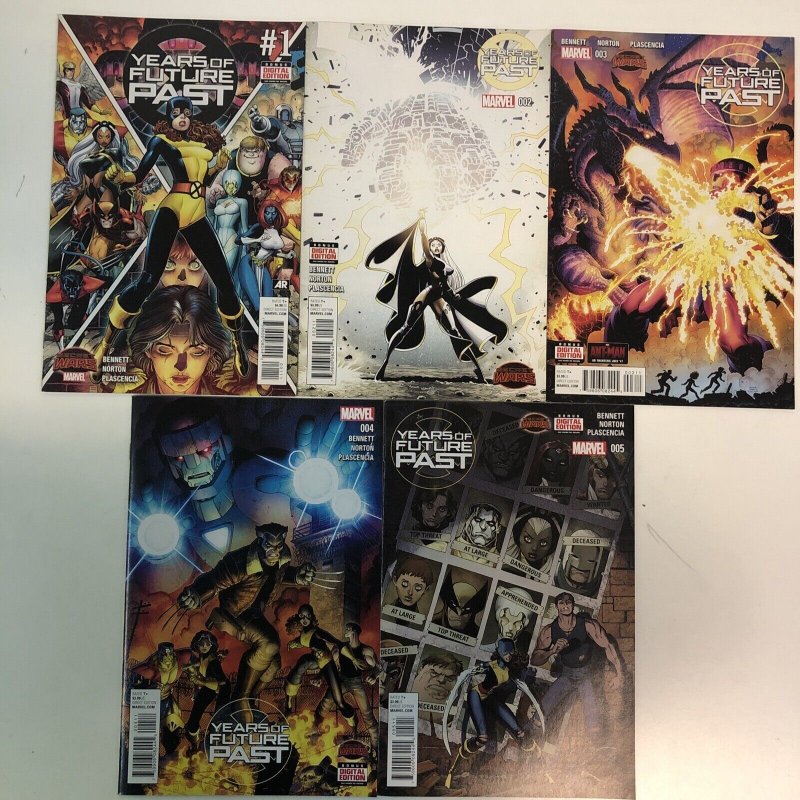 X-Men: Years Of Future Past (2015) Starter Set # 1-5 (VF/NM) Marvel Secret Wars