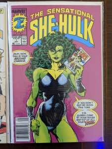 The Sensational She-Hulk #1, #4 and Marvel Age. Hot VF/NM