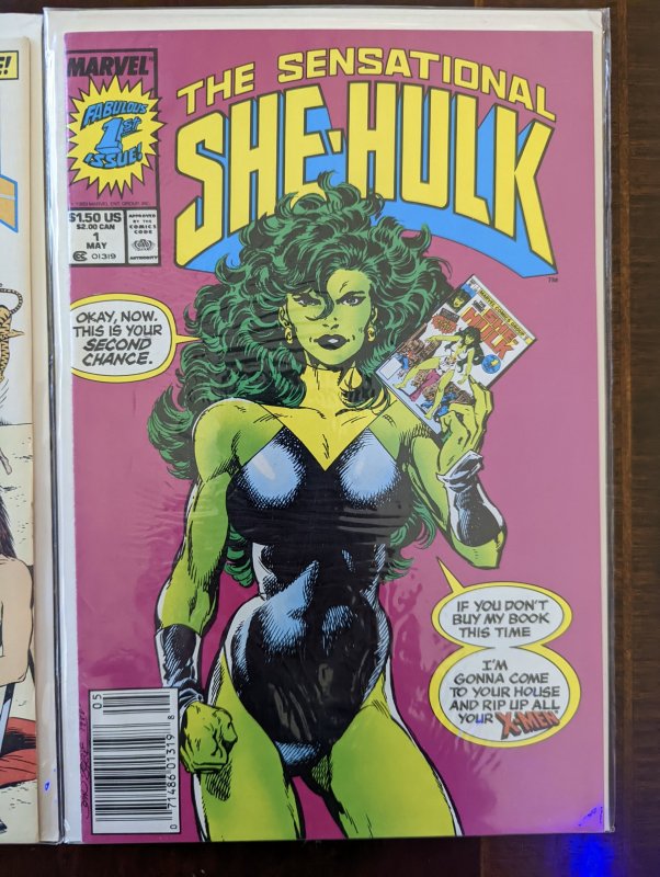 The Sensational She-Hulk #1, #4 and Marvel Age. Hot VF/NM