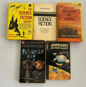 SciFi Anthologies lot all 5 different books (years vary) 