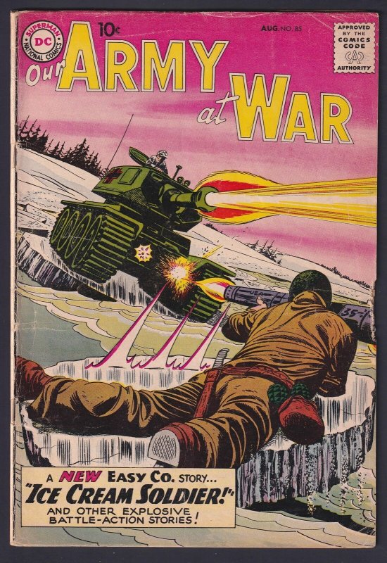 Our Army at War #85 1959 DC 3.5 Very Good- comic