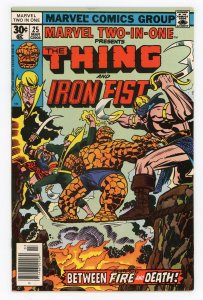 Marvel Two-in-One #25 Marv Wolfman Thing Iron Fist VF+