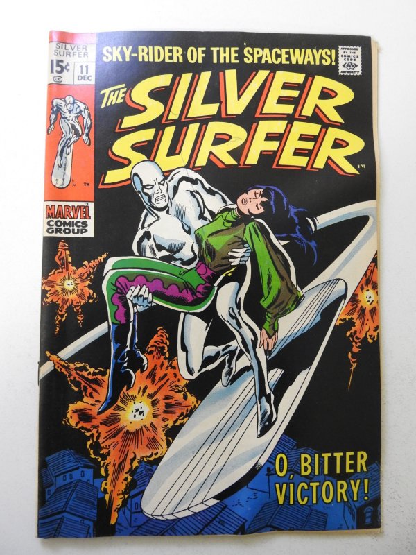 The Silver Surfer #11 (1969) VG+ Condition ink fc