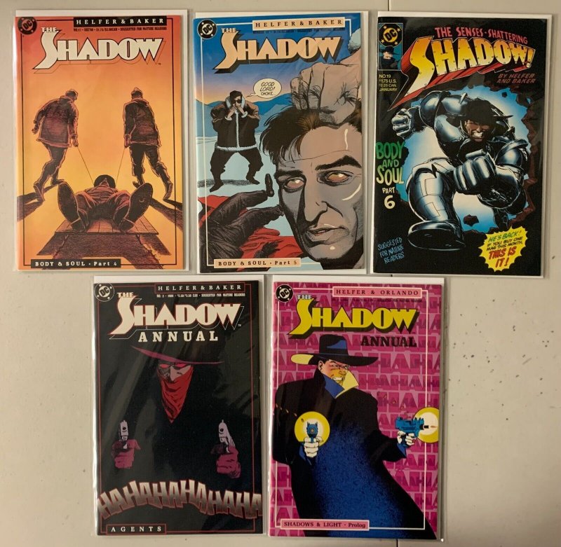 Shadow 2nd series complete set #1-19 + 2 annual 21 diff avg 8.0 (1987-89)