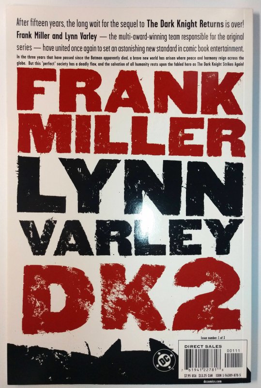 The Dark Knight Strikes Again #1 (9.4, 2001) Batman