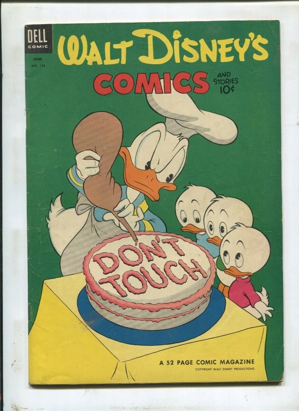 Walt Disney's Comics & Stories #153 ~ Don't Touch, Barks Art ~ (Grade 5.5)WH