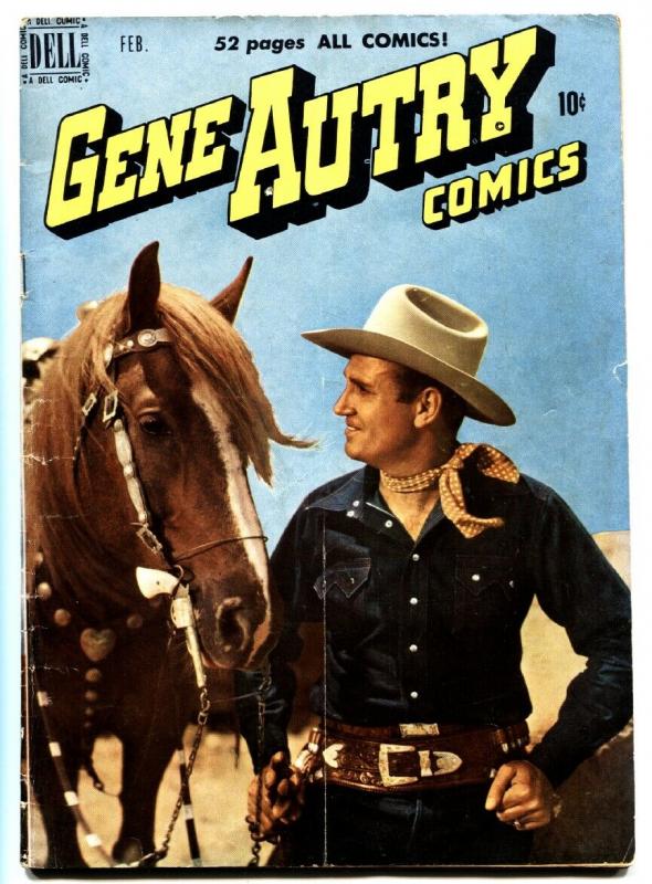 GENE AUTRY #36 1950-DELL-WESTERN-PHOTO COVERS-MOVIE-TV-VG