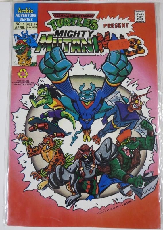 Teenage Mutant Ninja Turtles Spin-off Set! 5 books, Mutanimals, Leatherhead! F/+