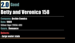 Betty and Veronica 158 (1969) GD 2.0 Silver Age Archie Comics
