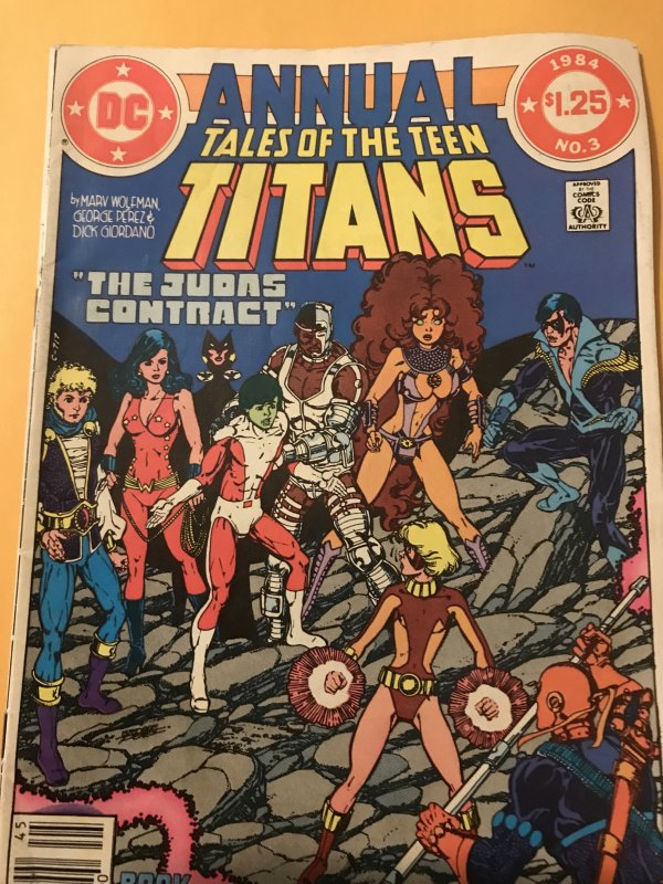 The New Teen Titans Annual #3  DC 1984 Fn-; Deathstroke