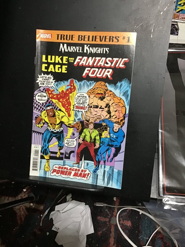 True believers #1 reprints Fantastic Four: 168 Luke Cage joins FF! VF/NM. Wow!