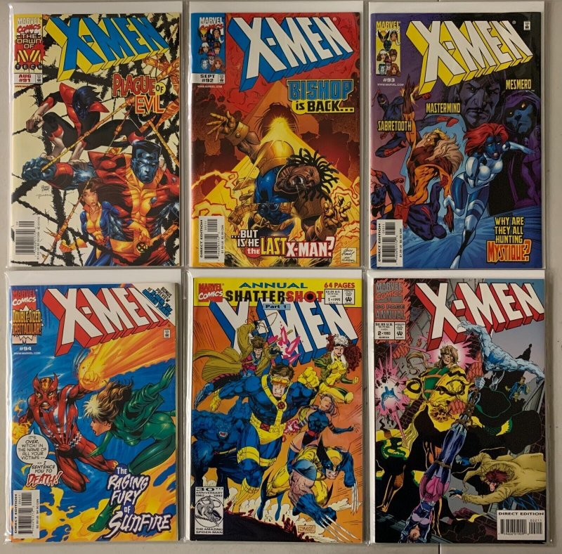 X-Men comics lot #17-94 + 2 annuals 38 diff avg 6.0 (1992-99)