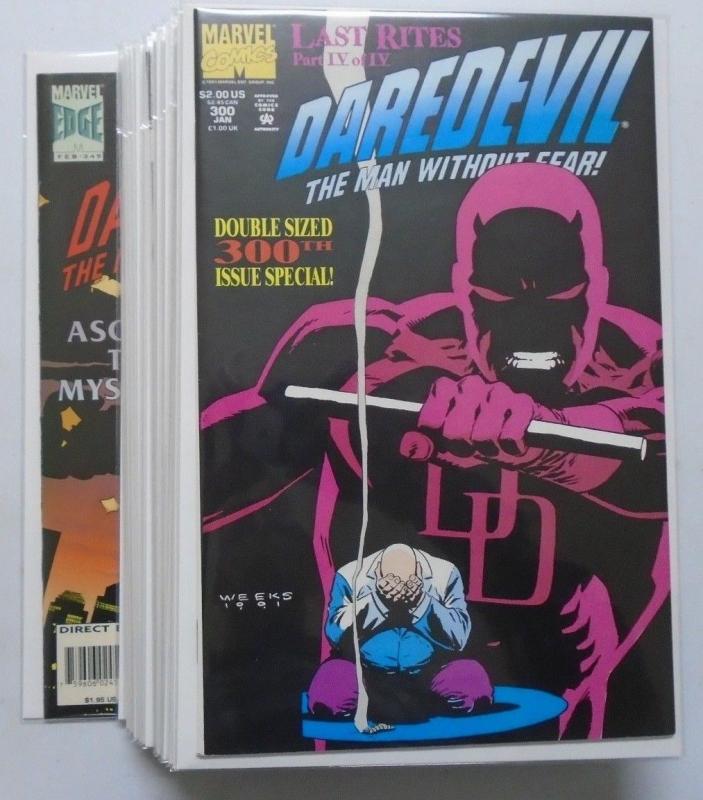 40 Different Daredevil (1st Series) From:#300-349, 8.0/VF (1992-1996)