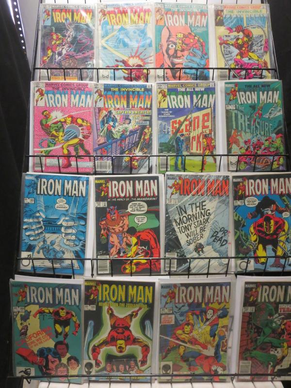 Iron Man (Marvel 1982-89) #164-241 Lot of 30Diff Drunk Stark, Rhodey Suits Up