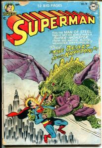 Superman #78 1952-DC-Lois Lane-Lana Lang-Beast From Krypton-FR